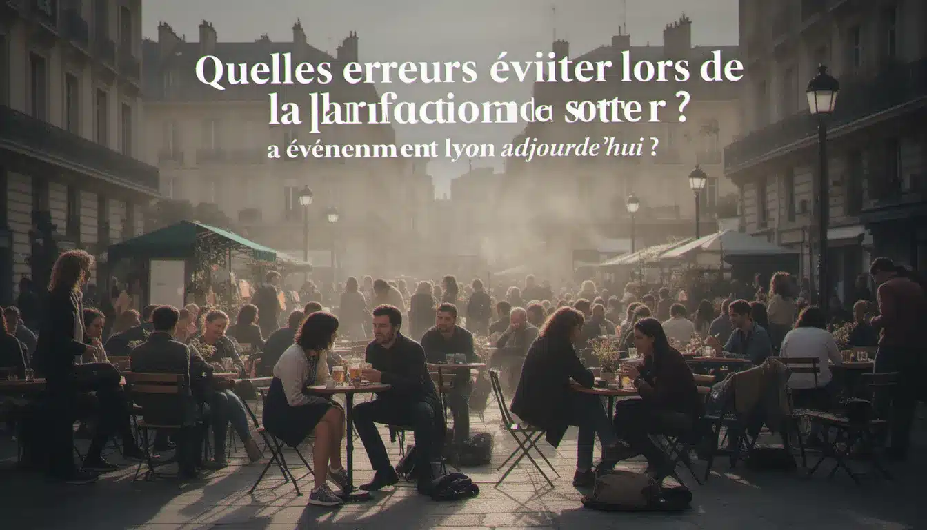 Quelles erreurs éviter lors de la planification de votre sortie ? — événement lyon aujourd'hui